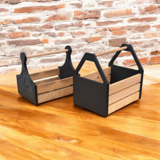 Holz-Korb Seitenteile für easy-Sticks, Holzklötzchen