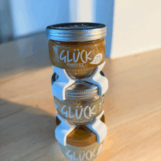 Glück-Hochstapler für das Glück-Marmeladenglas