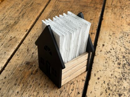 Servietten-Halter-Haus / Seitenteile für easy-Sticks, Holzklötzchen – Bild 5