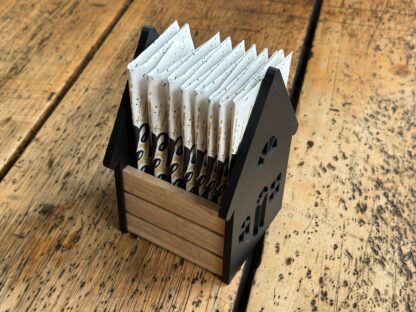 Servietten-Halter-Haus / Seitenteile für easy-Sticks, Holzklötzchen – Bild 7