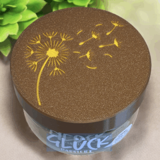 Pusteblumen-Deckel Deko für Glück-Marmeladenglas