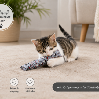 Katzen-Kicker – Raufkissen für kleine Jäger, Katzenspielzeug